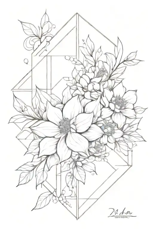 Floral And Geometric Design