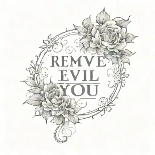 Latin Quote Remove Evil From You