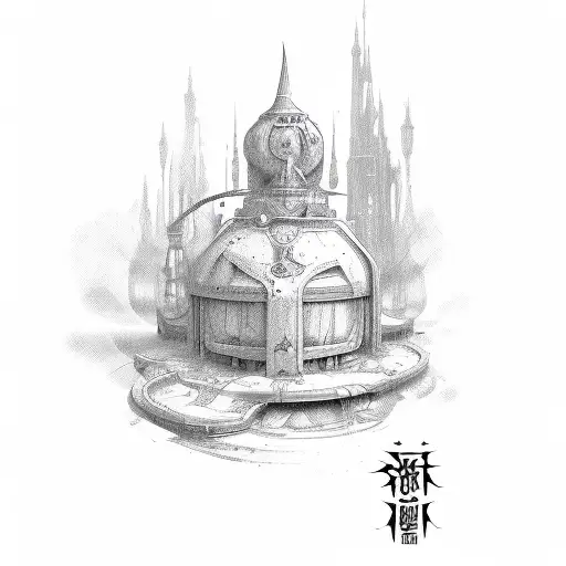 Draw A Sketch Of The Inscription Inktone In Gothic Font