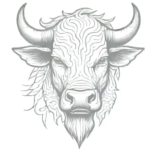 Bull Head Front View