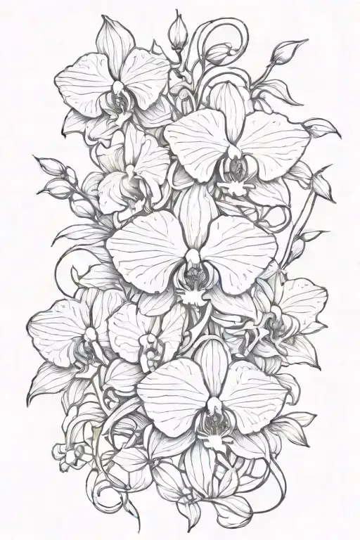 Orchid And Vines Wrapping