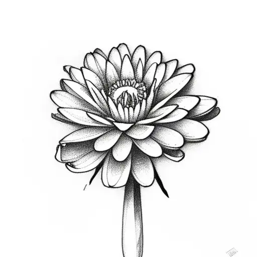 Daisy And Carnation And Water Lily