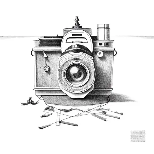 Camera With Photograph To Represent Kids