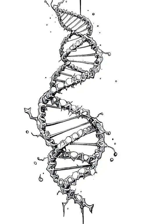 Broken Dna Double Helix