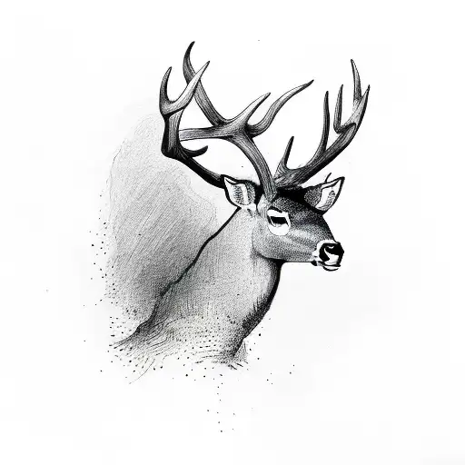 Knight Chess Piece With Deer Head