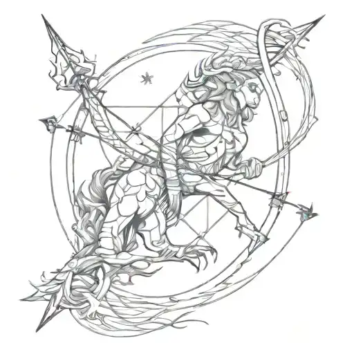 Sagittarius And Scorpio Zodiac Symbol Incorporated