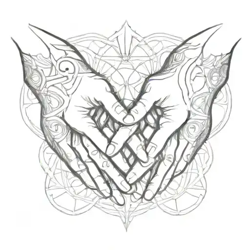 Bond For Lie Three Hands Holding Each Other Side