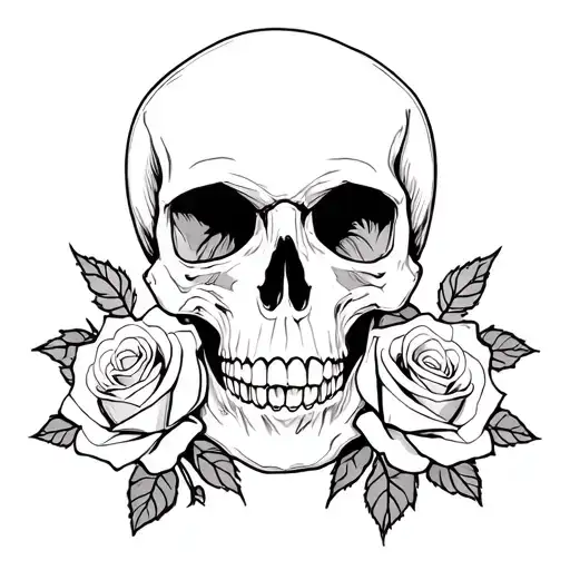 Skull And Roses