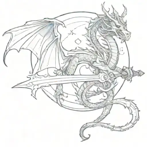 Dragon Sword Moon Saturn