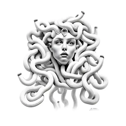 Medusa With Inflatable Tube Men For Hair
