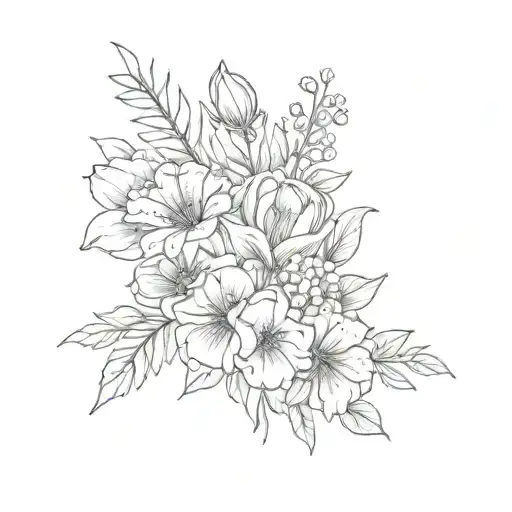 Birth Flower Bouquet