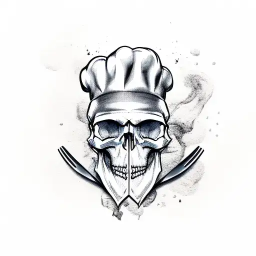 Skull Chef With Knife