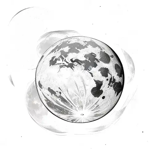 World Globe To Put On A Table But The Moon Insted Of The World