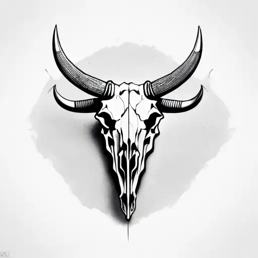 Bull Skull Real