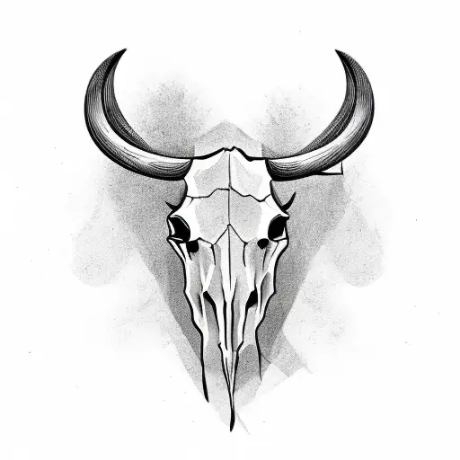 Bull Skull Real Rodeo