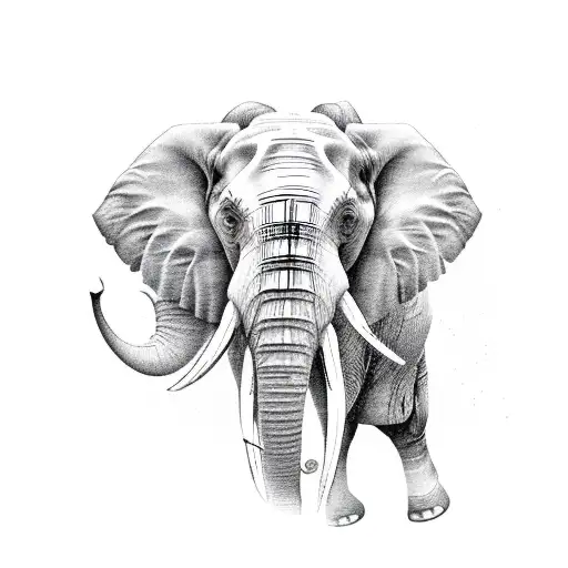 Elephant Vertical Design