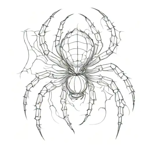 Spider With A Crying Eye As The Abdomen