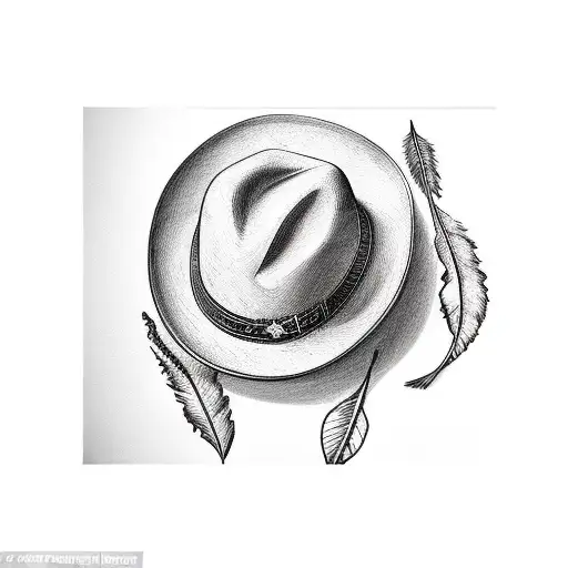 Cowboy Hat With Coffee Beans Instead Of Feathers