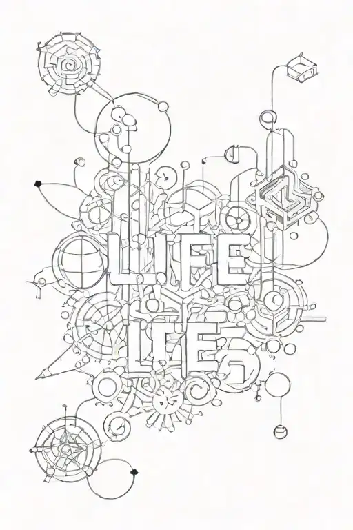 Chemical Compounds Forming The Word 'Life'