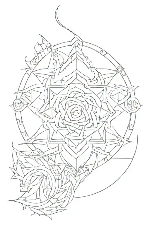 Native Kurdish Symbol Intertwined