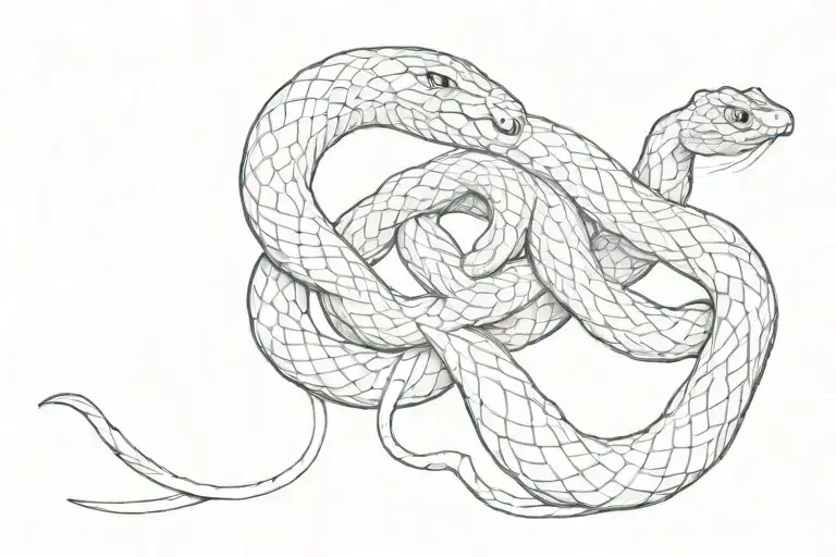 Crawling Snake On Collarbone