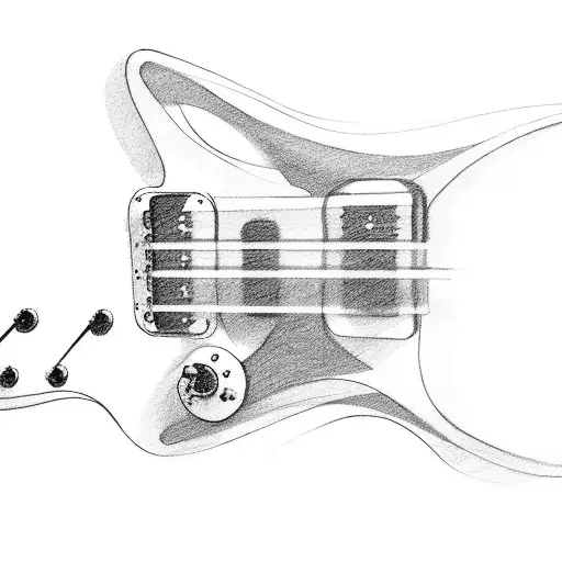 Minimalistic Electric Guitar With Vine's Rapt Around It