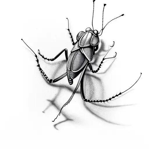 Green Mantis Eating A Black Moth