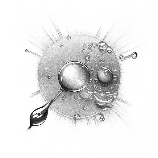 Droplet With Little Sparkles