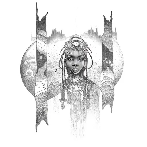 African Moon Goddess