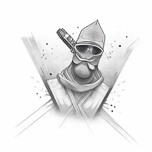 Modern Simple Lines For Around The Arm With A Name In Font Of Gangster