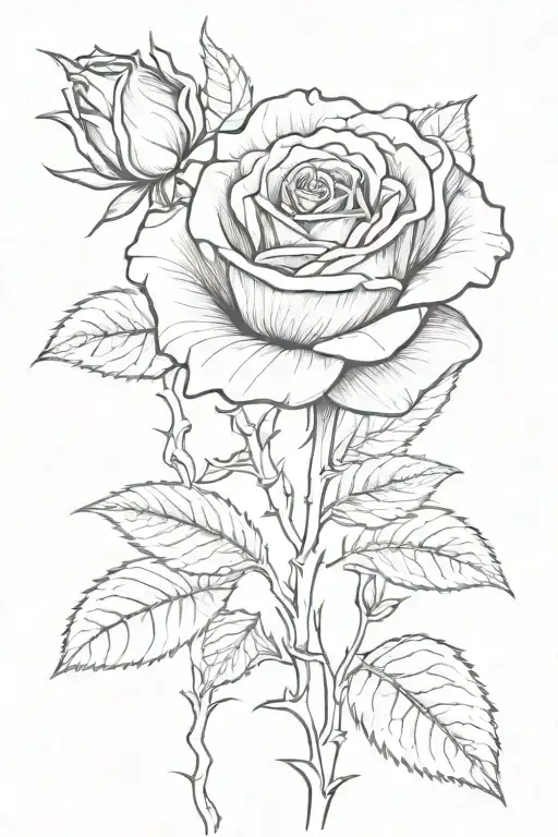 Rose With Stem