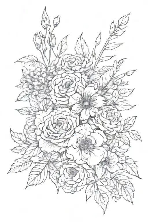 Birth Flower Bouquet