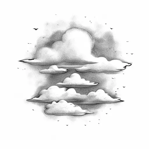 Cloud Background And Bible Verse In The Middle