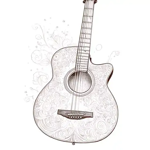 Fine Line Acoustic Guitar