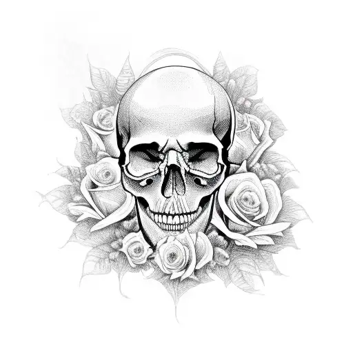 Skull And Roses