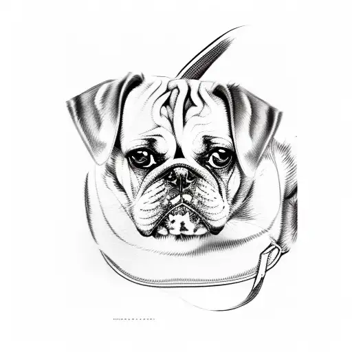 Dog Laying On Is Back