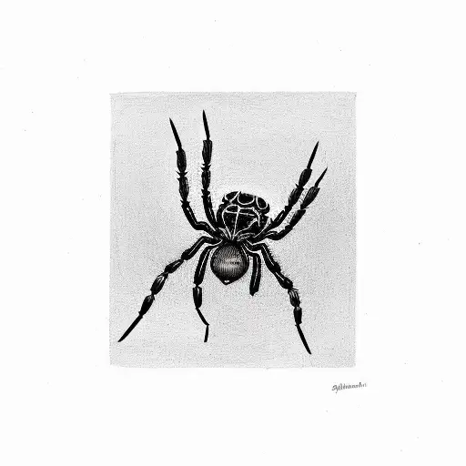 Spider Wed With A Spider In The Middle