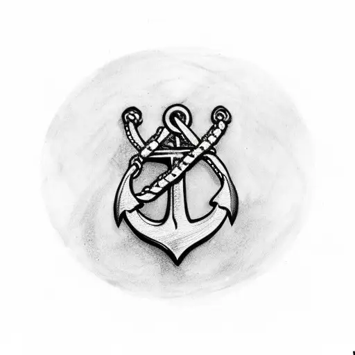 Anchor Cross On A Chain