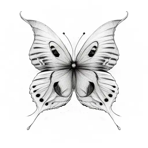 Three Butterflies With Different Flying Positions