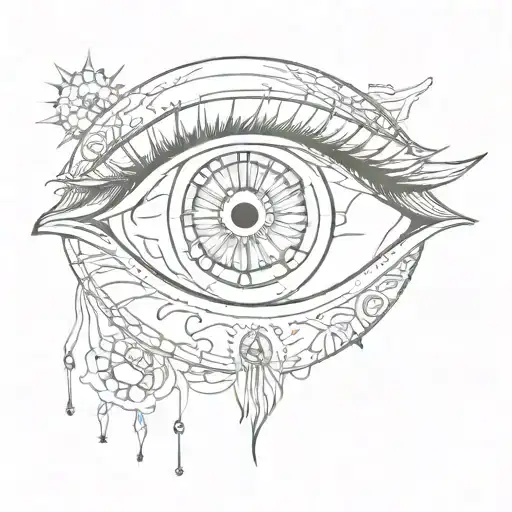 Eye With Half Sun Half Moon Pupil