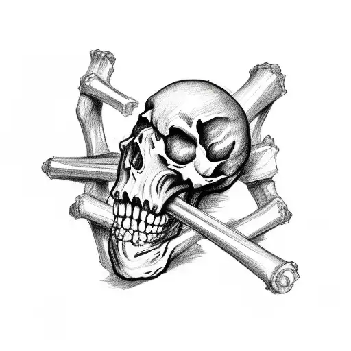 Skeleton Playing The Femur Like A Guitar