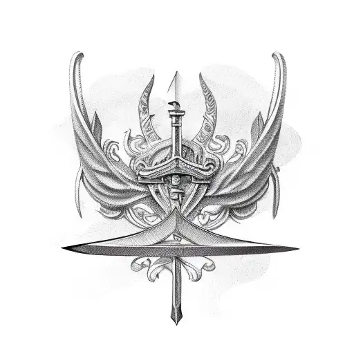 Laurel Wreath On A Sword