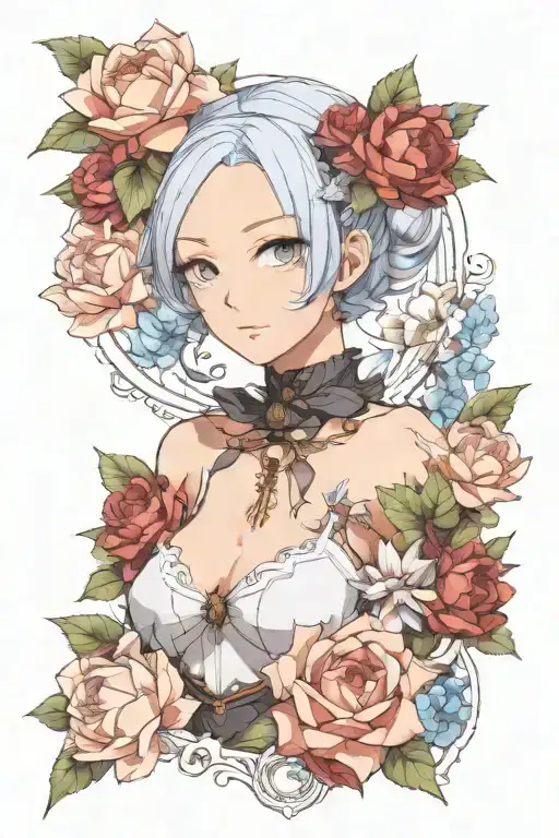 Female Rem Rezero Anime Character