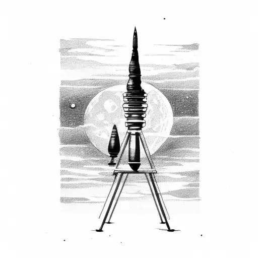 Scale With A Moon And A Sun