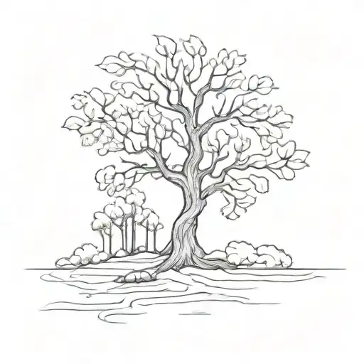 One Line Tree