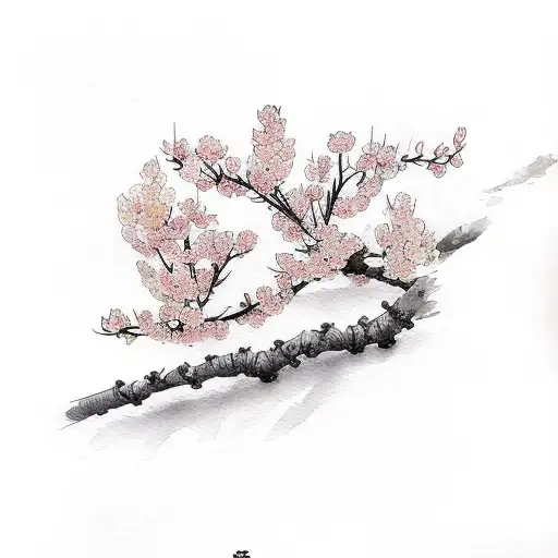 Cherry Blossom Watercolor