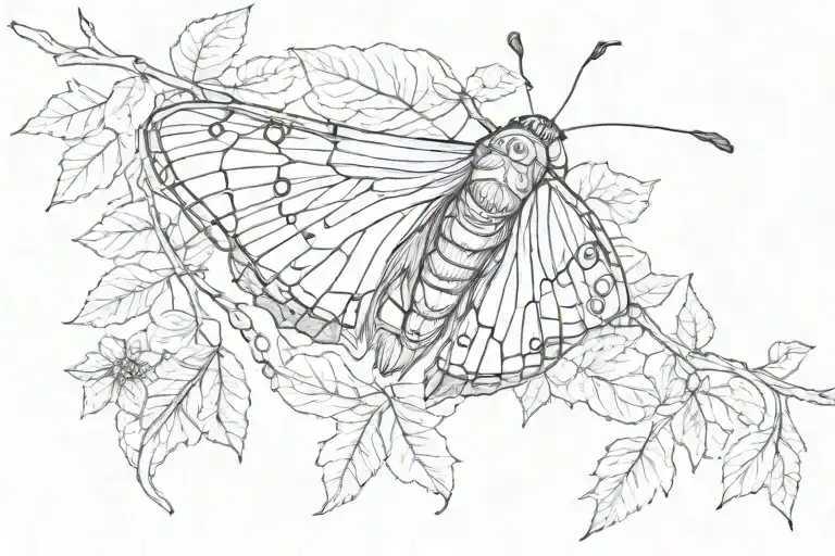 The Last Of Us Moth With Leaves Around Around Wrist Coming Off The Moth