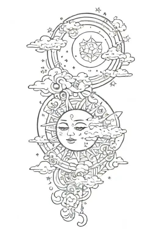 Like Moon Star Cloud Sun