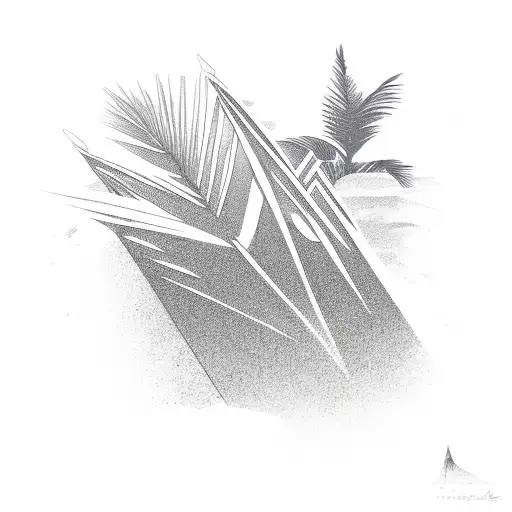 Wave Triangle Palm Three San Diego California