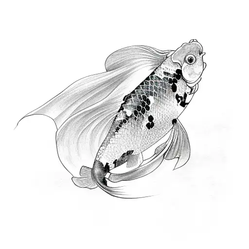 A Koi Fish Leaping Out Of Water Towards A Cherry Blossom Branch